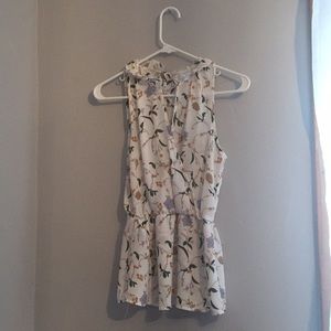 Multicolored sleeveless blouse